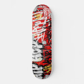 Urban Graffiti Street Art Custom ThrowUp Scribble  スケートボード (正面)