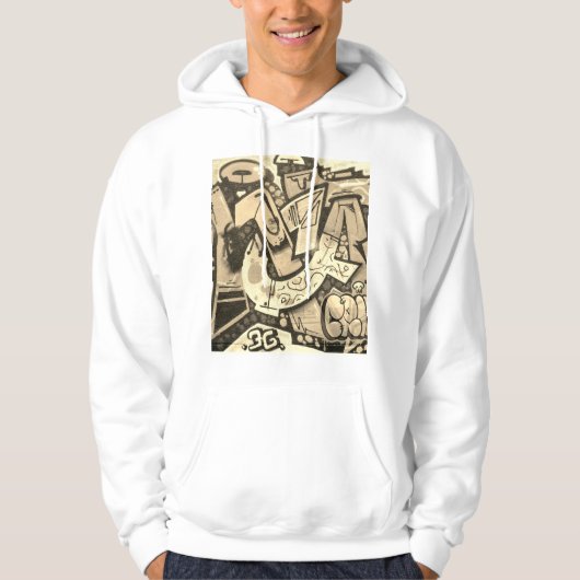 Urban Graffiti Street Art Style hoodie パーカ (正面)
