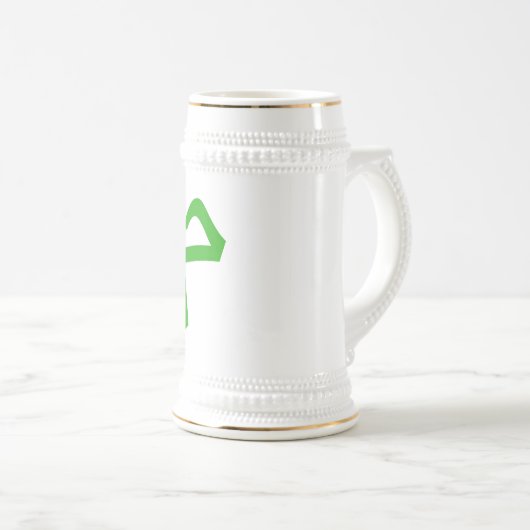Urban Graffiti Text Art Beer Stein ビールジョッキ (正面右)