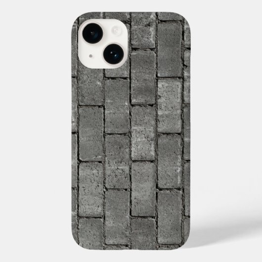 Urban Grey Brick Pavement Texture iPhone Case Case-Mate iPhoneケース (裏面)