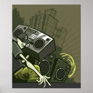 Urban Guy 聞 to Boom Boxポスター ポスター