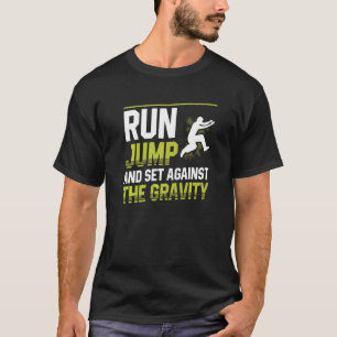 Urban Gymnast Wall ランニング Tress for Traceur Parkour Tシャツ