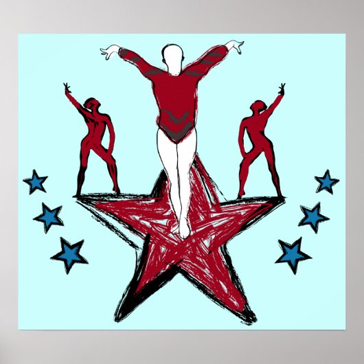 Urban Gymnastics Illustration ポスター (正面)