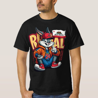 Urban Hare Vibes – Streetwise Bunny in Cali Style Tシャツ