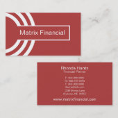 Urban Hipster名刺（赤） 名刺 (正面/裏面)