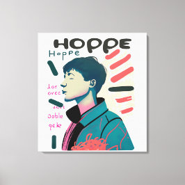 Urban Hope - Abstract Portrait Illustration キャンバスプリント