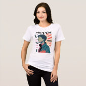 Urban Hope - Abstract Portrait Illustration トライブレンドＴシャツ (正面全面)