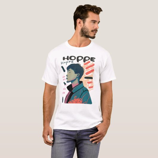 Urban Hope - Abstract Portrait Illustration Tシャツ (正面フル)