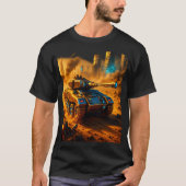 Urban Inferno Tank – Cyberpunk Battlefield T-Shirt Tシャツ (正面)