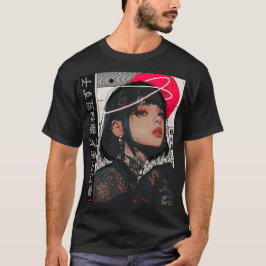 Urban Japanese Vaporwave Aesthetic Cool Girl Tシャツ