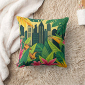 Urban Jungle Aesthetic クッション (ブランケット)