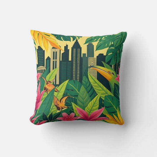 Urban Jungle Aesthetic クッション (正面)