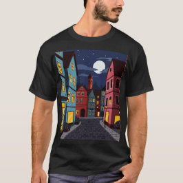 Urban landscape at night tシャツ