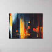 Urban Lights Abstract Geometry キャンバスプリント (正面)