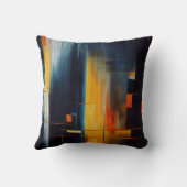 Urban Lights Abstract Geometry クッション (裏面)