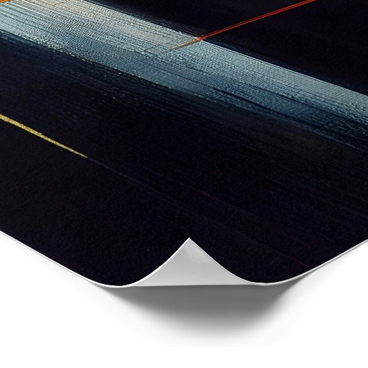 Urban Lights Abstract Geometry ポスター (角)