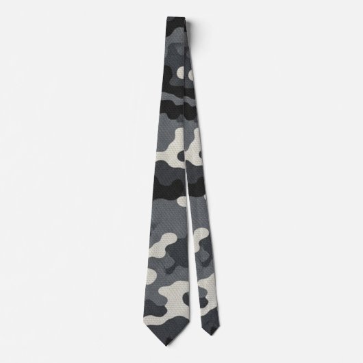 Urban Military Camouflage Pattern ネクタイ (正面)