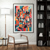 Urban Mirage：カラーのエコー ポスター