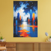 Urban Mirror of Stillness Canvas Print キャンバスプリント (インサイチュ (リビング))