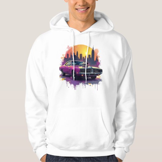 Urban Muscle Car Hoodie パーカ (正面)
