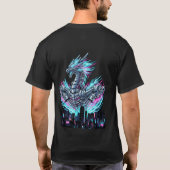 Urban Myth Engine – Cyberpunk Machine Legend Tシャツ (裏面)