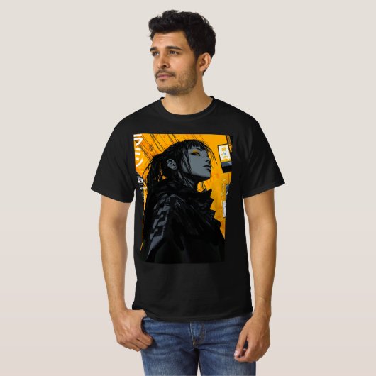 Urban Neon City Vaporwave Cool Tシャツ (正面フル)