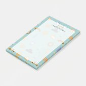 Urban NYC Iconsパターンターコイズグリーン名 ポストイット (アングル)