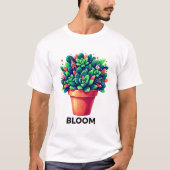 Urban Oasis Bloom Succulent Lifestyle Comfort Tee Tシャツ (正面)