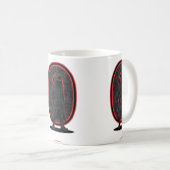 Urban Phantom Dark Techwear Hooded Figure Streetwe コーヒーマグカップ (正面右)