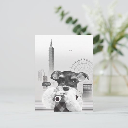 Urban Photographer: Schnauzer in Taipei City 案内ポストカード (スタンド正面)