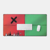 Urban Pop Art Cross Desk Mat デスクマット (キーボード&マウス)