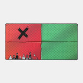 Urban Pop Art Cross Desk Mat デスクマット (正面)