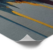 Urban Pulse – Abstract City In Vertical Rhythm ポスター (角)