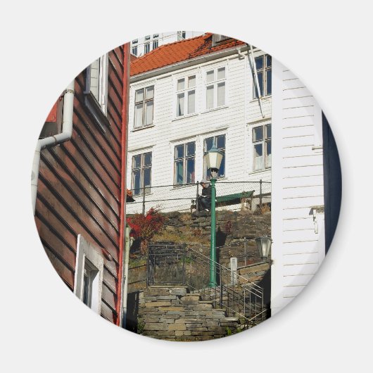 Urban Reader – ノルウェーのベルゲン マグネット (正面)