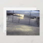 Urban Reflections船体ケベックカナダフェンス雲 ポストカード (正面/裏面)