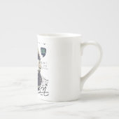Urban Retro Headphone Vibe Illustration ボーンチャイナマグカップ (右)