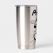 Urban Retro Headphone Vibe Illustration 保温保冷タンブラー (右面)