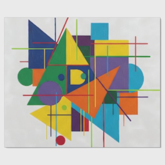 Urban Rhythm/Geometric design ラッピングペーパー (フラット)