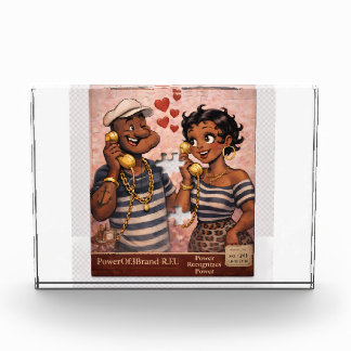 Urban Royalty Love – Afrocentric Power Couple Art フォトブロック