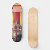 Urban Rustic Cityscape Secret Keeper Skateboard スケートボード (正面)