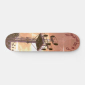 Urban Rustic Cityscape Vagabond Two Skateboard スケートボード (横)
