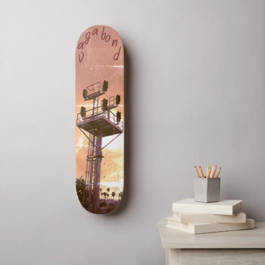 Urban Rustic Cityscape Vagabond Two Skateboard スケートボード (ウォールアート)