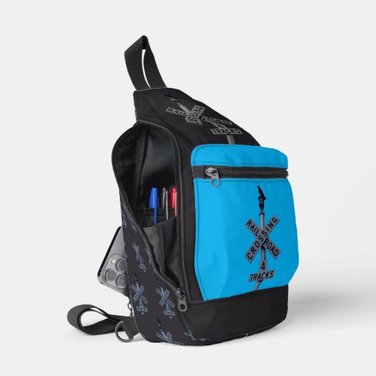 Urban Rustic Cityscape Watcher 2 Print Cut Sew Bag スリングバッグ (見開き)