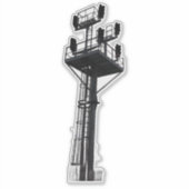 Urban Rustic Railroad Custom-Cut Vinyl Sticker シール (正面)