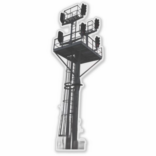 Urban Rustic Railroad Custom-Cut Vinyl Sticker シール (正面)