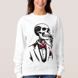 Urban Skeleton Boss with Cigar T-Shirt スウェットシャツ