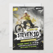 Urban Sketch BMX Birthday Party - Extreme Fun 招待状 (正面)