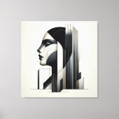 Urban Skyline Profile キャンバスプリント (正面)