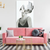 Urban Soul Fragments キャンバスプリント (インサイチュ (リビング))