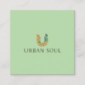 Urban Soul Vegan   スクエア名刺 (正面)